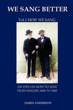 portada vol.1 how we sang (first vol. of 'we sang better') (en Inglés)
