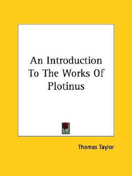 portada an introduction to the works of plotinus (in English)