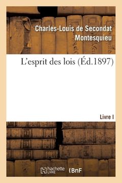 portada L'Esprit Des Lois (in French)