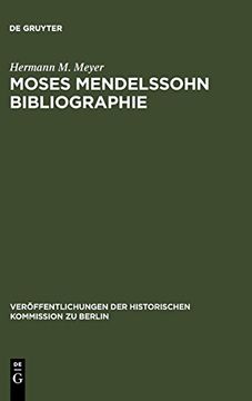 portada Moses Mendelssohn Bibliographie 