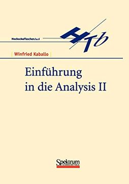 portada Einführung in die Analysis ii (in German)