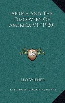 portada africa and the discovery of america v1 (1920) (in English)