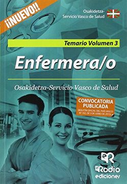 portada Enfermera/o. Temario General Volumen 3. Osakidetza-Servicio Vasco de Salud (OPOSICIONES)