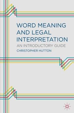 portada Word Meaning and Legal Interpretation: An Introductory Guide