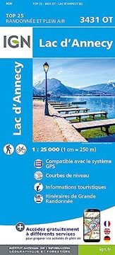 portada Lac D'annecy 1: 25 000 (en Francés)