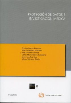portada Proteccion de Datos Investigacion Medica (in Spanish)