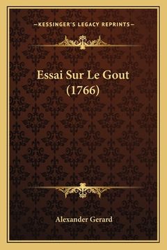 portada Essai Sur Le Gout (1766) (en Francés)