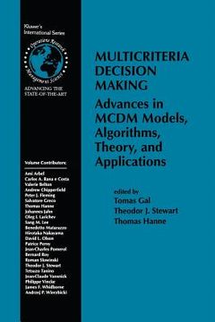 portada Multicriteria Decision Making: Advances in MCDM Models, Algorithms, Theory, and Applications (en Inglés)