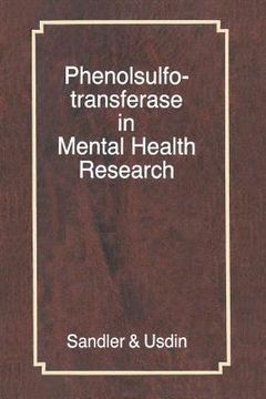portada Phenolsulfotransferase in Mental Health Research (in English)