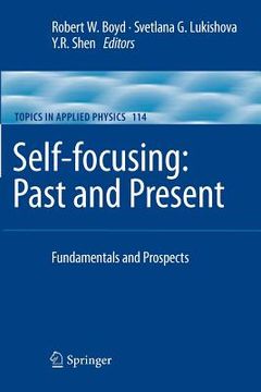 portada self-focusing: past and present: fundamentals and prospects (en Inglés)