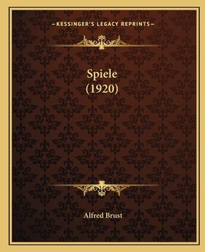 portada Spiele (1920) (in German)