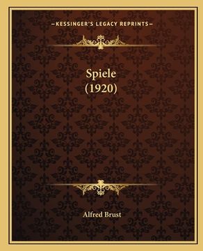 portada Spiele (1920) (en Alemán)