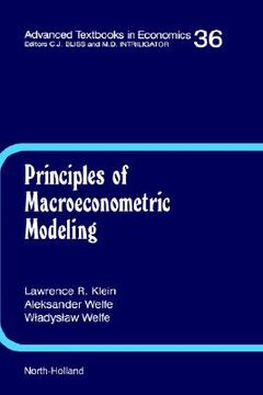 portada principles of macroeconometric modeling (en Inglés)