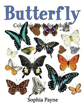 portada Butterfly Coloring Book for Adults (in English)
