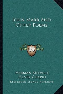 portada john marr and other poems (en Inglés)