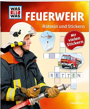portada Was ist was Rätseln und Stickern: Feuerwehr (in German)