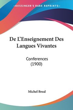 portada De L'Enseignement Des Langues Vivantes: Conferences (1900) (en Francés)