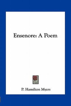 portada ensenore: a poem (in English)