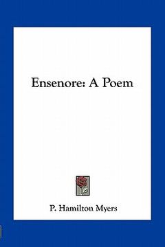 portada ensenore: a poem