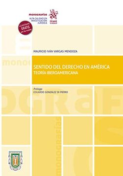 portada Sentido del Derecho en América. Teoría Iberoamericana (Monografías -Mexico-)