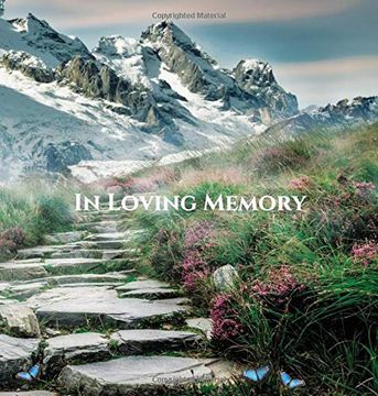 portada Funeral Guest Book, "in Loving Memory", Memorial Service Guest Book, Condolence Book, Remembrance Book for Funerals or Wake: Hardcover. A Lasting Keepsake for the Family. (en Inglés)