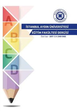 portada İstanbul Aydin Universitesi: Egitim. Fakultesi Dergisi (in Turco)