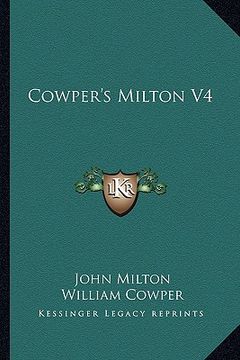 portada cowper's milton v4 (en Inglés)