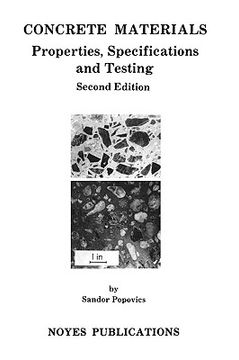 portada concrete materials, 2nd ed.: properties, specifications, and testing (en Inglés)