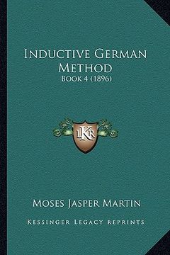 portada inductive german method: book 4 (1896) (en Inglés)