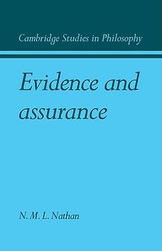 portada Evidence and Assurance (Cambridge Studies in Philosophy) (en Inglés)