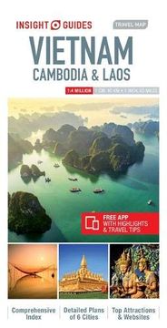 portada Insight Guides Travel map Vietnam, Cambodia & Laos (Insight Maps) 