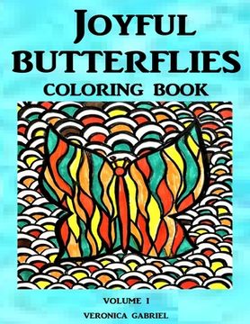 portada Joyful Butterflies Coloring Book: Volume I (en Inglés)