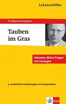 portada Wolfgang Koeppen - Tauben im Gras. (en Alemán)