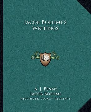 portada jacob boehme's writings (en Inglés)
