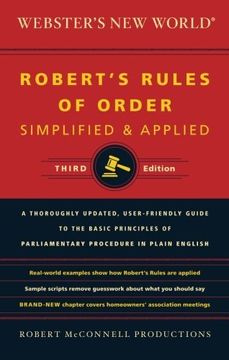 portada Webster's New World Robert's Rules of Order Simplified and Applied, Third Edition