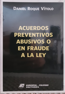portada Acuerdos Preventivos Abusivos O En Fraude A La Ley (in Spanish)