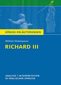 portada Richard Iii: Textanalyse und Interpretation mit Ausführlicher Inhaltsangabe und Abituraufgaben mit Lösungen (en Inglés)