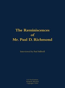 portada Reminiscences of Mr. Paul D. Richmond (en Inglés)