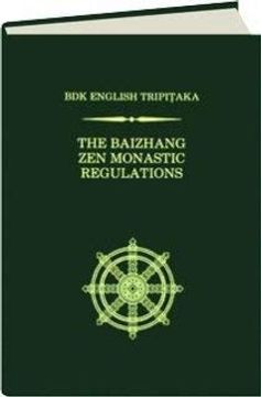 portada The Baizhang Zen Monastic Regulations (en Inglés)