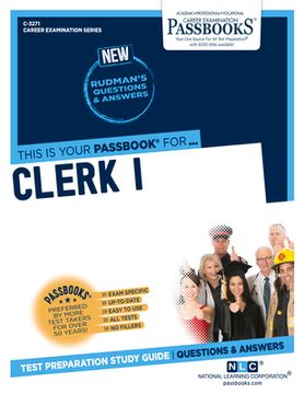portada Clerk I (C-3271): Passbooks Study Guide Volume 3271 (en Inglés)