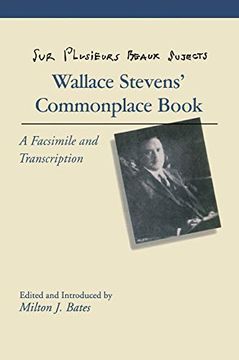 portada Sur Plusieurs Beaux Sujects: Wallace Stevens’ Commonplace Book (in English)
