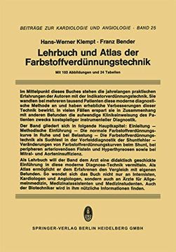 portada Lehrbuch und Atlas der Farbstoffverdünnungstechnik (en Alemán)