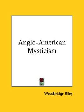 portada anglo-american mysticism (en Inglés)