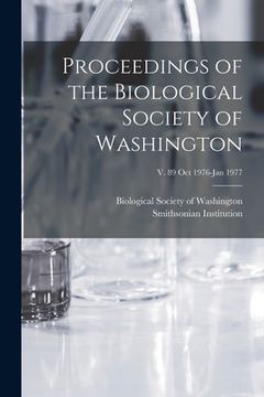 portada Proceedings of the Biological Society of Washington; v. 89 Oct 1976-Jan 1977