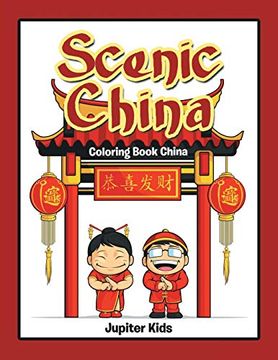 portada Scenic China: Coloring Book China (en Inglés)