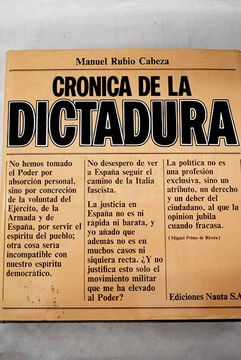 portada Crónica de la Dictadura