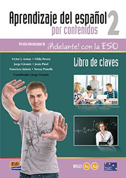 portada Aprendizaje del Español Por Contenidos Level 2 Libro de Claves: Versión Internacional de ¡Adelante! Con La Eso (en Inglés)