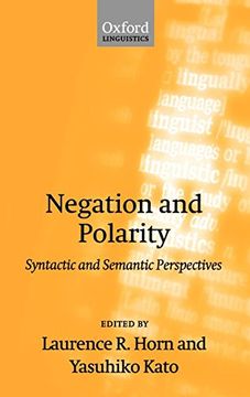 portada Negation and Polarity (en Inglés)