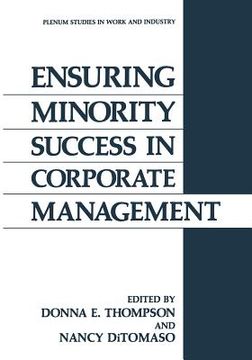 portada Ensuring Minority Success in Corporate Management (in English)