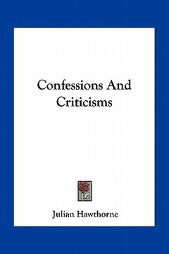 portada confessions and criticisms (en Inglés)